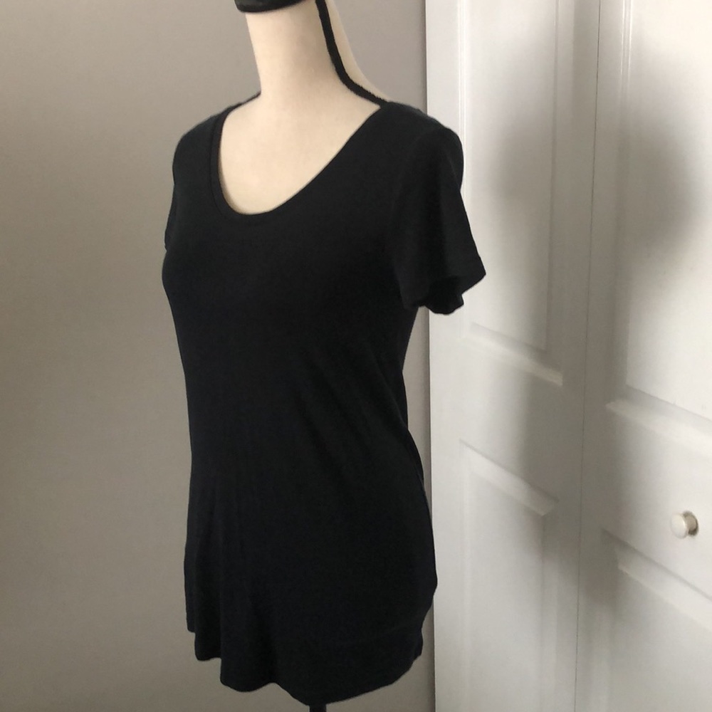 ISABEL Maternity by Ingrid & Isabel Prima Cotton Black Tee | M - Picture 6 of 10